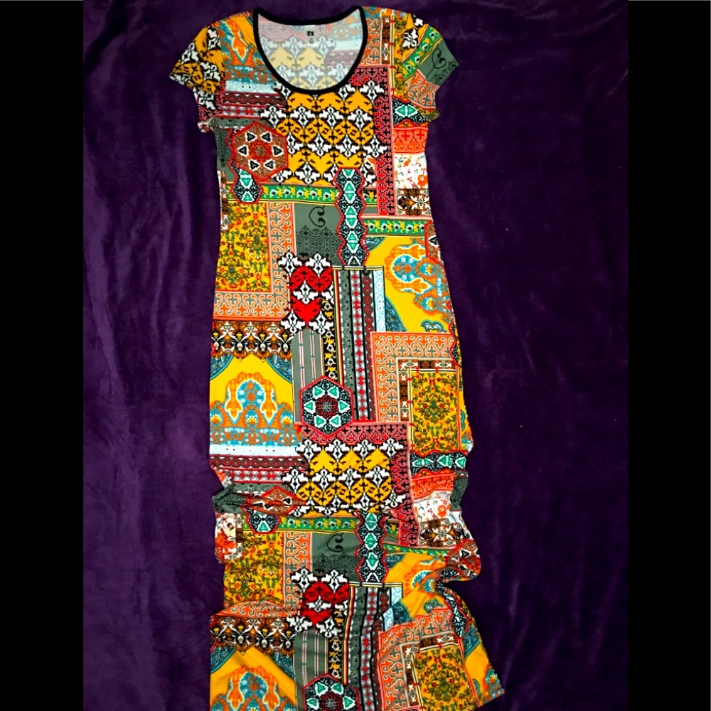 MultiColor Maxi Dress